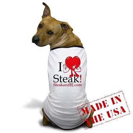 i_love_steak_ii_dog_tshirt