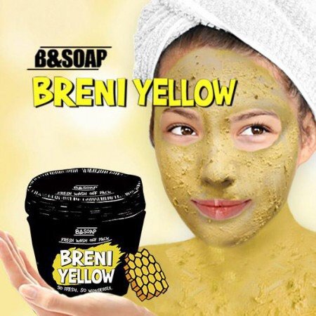 BRENI YELLOW FRESH WASH OFF PAKE 蜜糖杏泥面膜