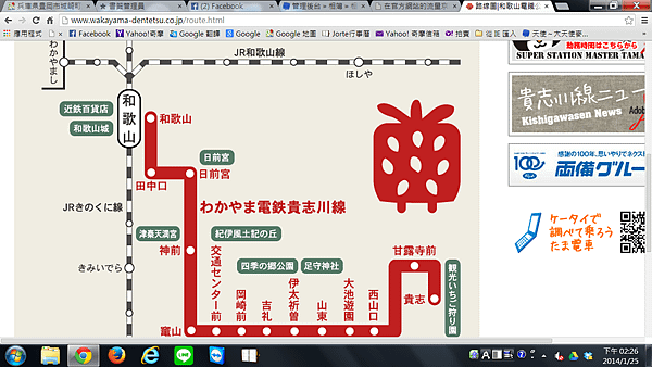 小玉電車路線圖