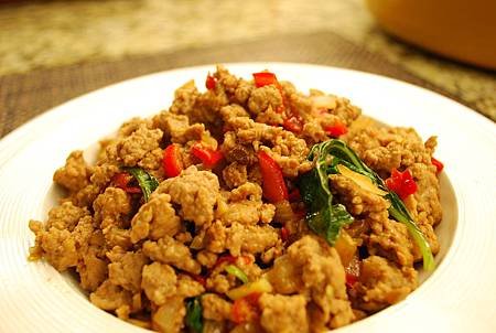 熱炒打拋豬 Basil Chili Pork