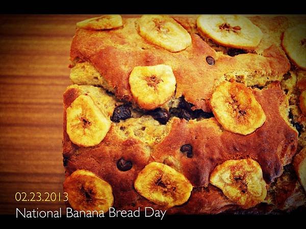 香蕉麵包?香蕉蛋糕?傻傻分不清 Banana, Chocolate Chips and Walnut Bread