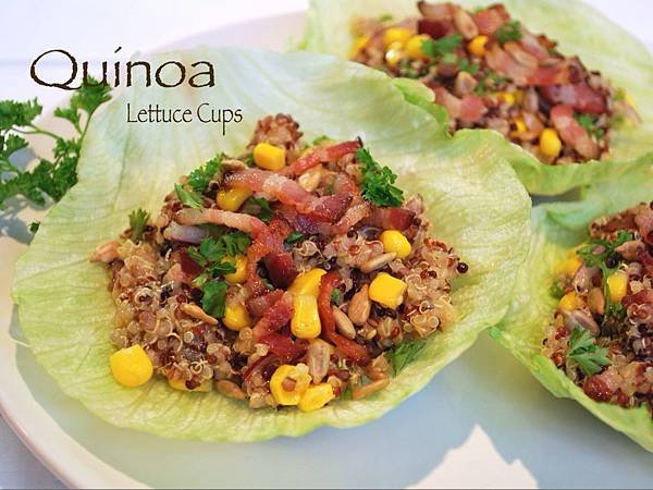 遠見網路獨享。印加藜麥小百科：藜麥生菜杯杯 Quinoa Lettuce Cups