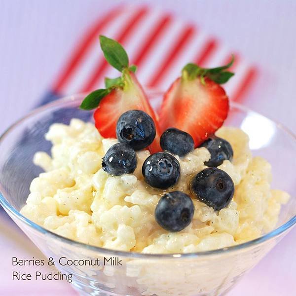 吃涼涼看煙火～莓果椰奶米布丁 Berries &amp; Coconut Milk Rice Pudding