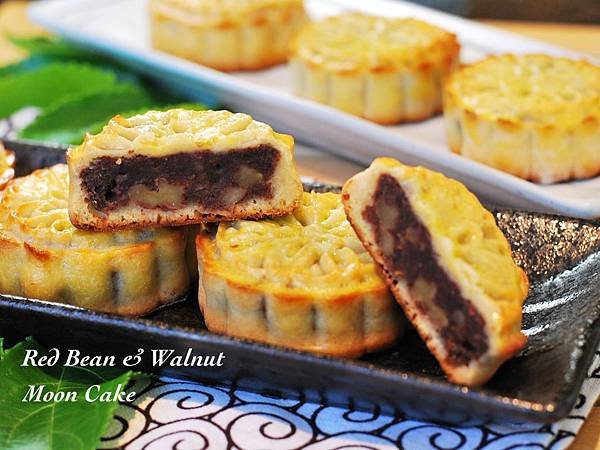 中秋月餅大挑戰：廣式豆沙核桃月餅 Red Bean &amp; Walnut Moon Cake