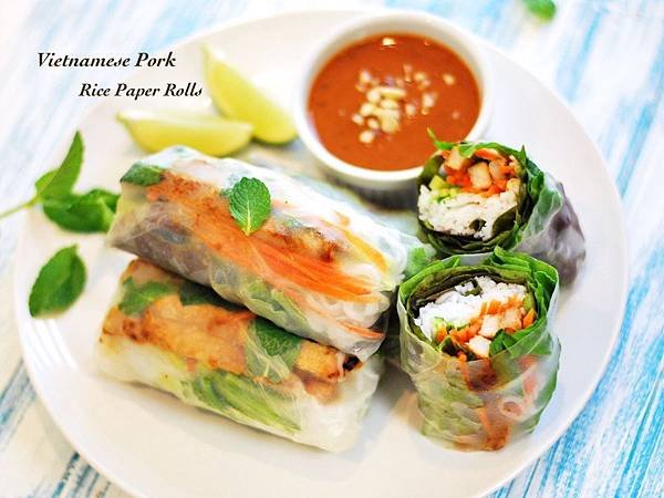 春日開胃這樣捲：越式香茅豬肉米紙捲 Vietnamese Pork Rice Paper Rolls