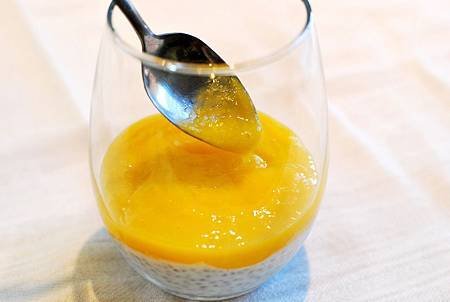 30秒清爽甜點！芒果椰香奇亞籽優格布丁 Mango &amp; Coconut Chia Seed Pudding