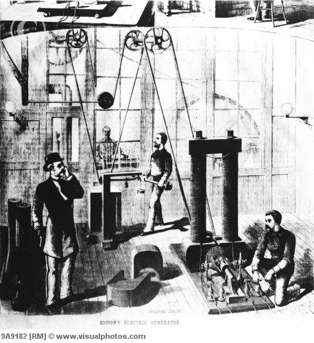 Edison&apos;s electric generator.