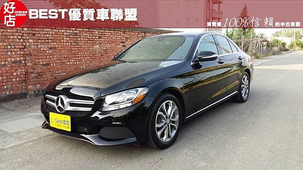 2015年 Benz C300 黑色 賓士中古車