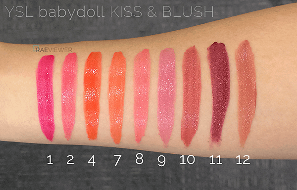 YSLbabydollKissBlushSwatches