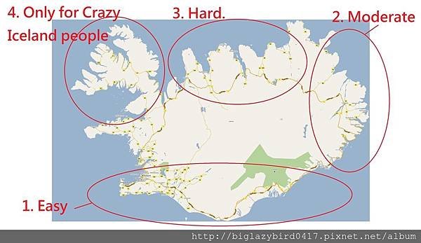 2 iceland Map - Difficulty