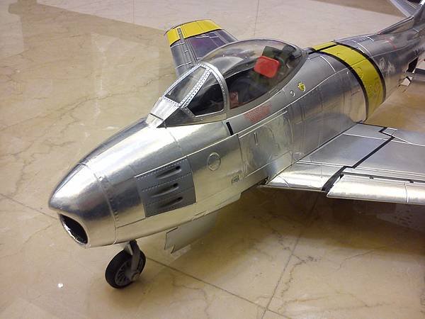 1/18 F-86 aluminum foiled