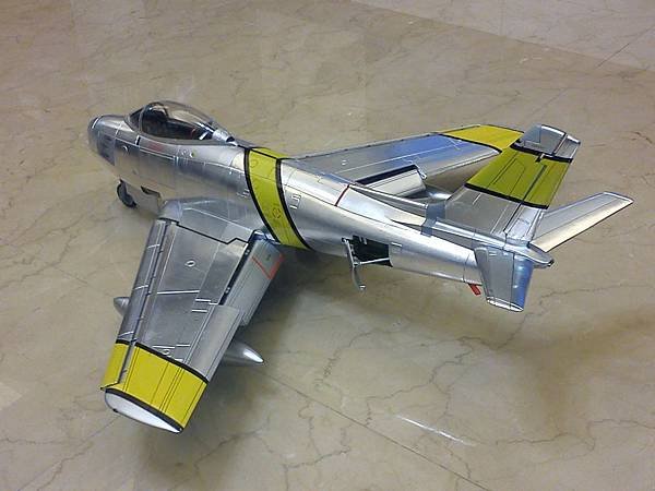 1/18 F-86 aluminum foiled