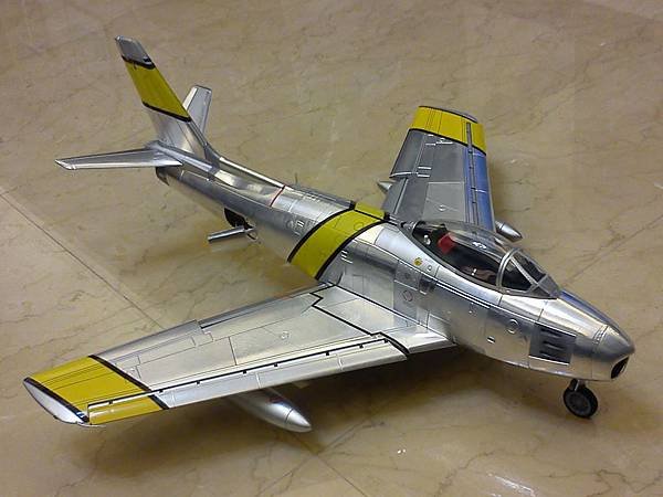 1/18 F-86 aluminum foiled