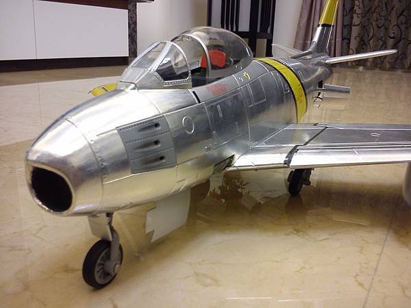 1/18 F-86 aluminum foiled