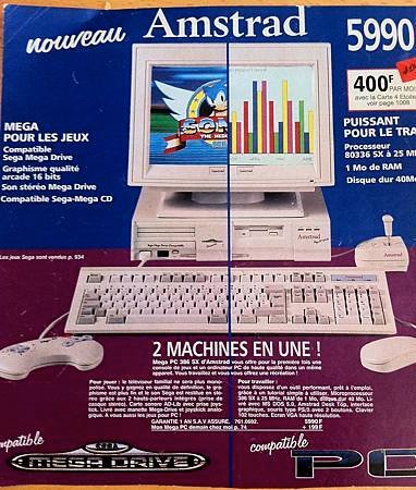 mega drive in pc france cm