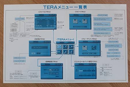 TeraDrive選單一覽表