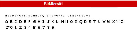 字型:BitMicro01