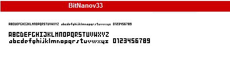 字型:BitNanov33