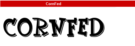 字型:CornFed