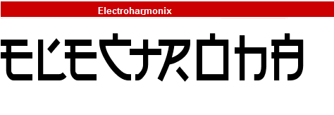 字型:Electroharmonix