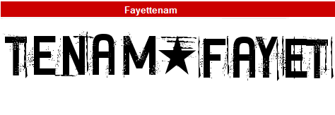 字型:Fayettenam