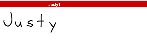 字型:Justy1