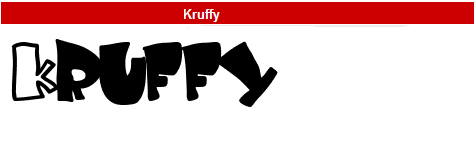 字型:Kruffy