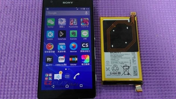 SONY Z2a 電池陣亡更換