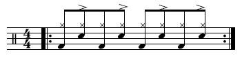 Country two-beat example