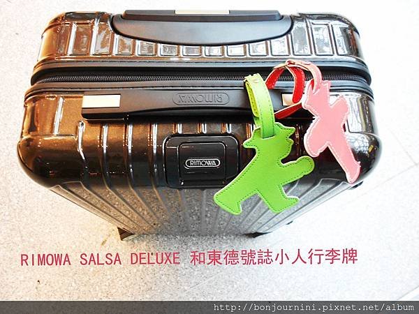 RIMOWA SALSA DELUXE 和東德號誌小人行李牌