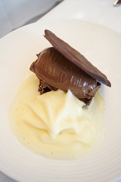 quenelle chocolat noir-emulsion d