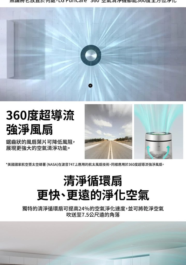 【LG 樂金】PuriCare 360°空氣清淨機 寵物功能