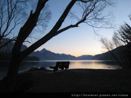 IMG_2207 Fankton walkway, Lake Wakatipu,向晚,夕陽