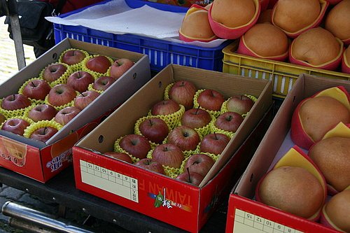 鳶峰 展開了本次採購團的瘋狂採購行程 水梨一箱550圓 共採購了6箱.jpg