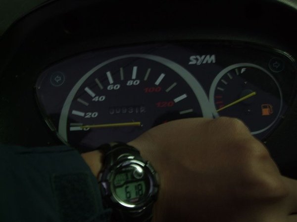 出發時的里程931.2km