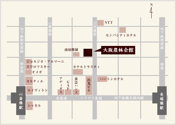 大阪農林會館map