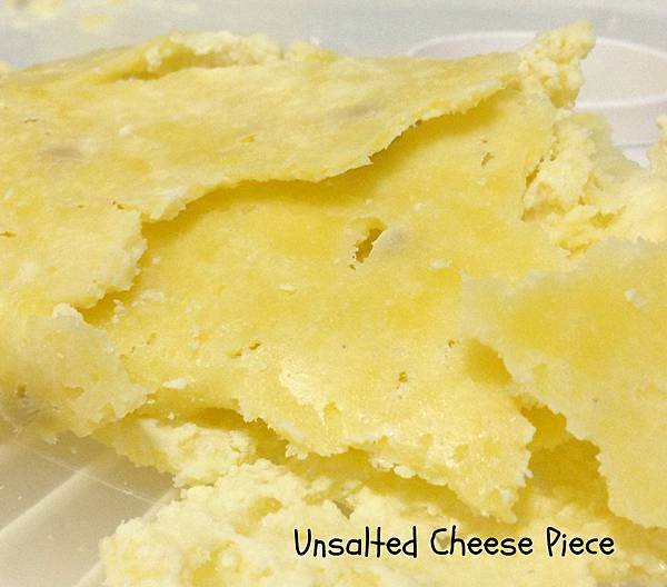 unsalted cheese piece