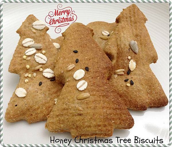 Honey Christmas Tree Biscuits 1