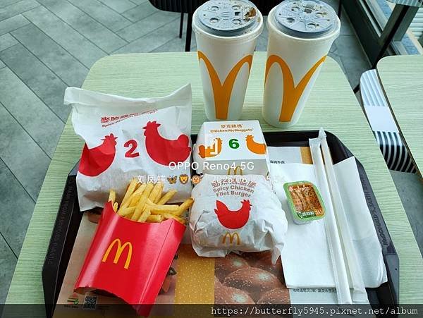 麥當勞-高雄路竹店:辣味麥脆雞腿(2塊)+勁辣雞腿堡+6塊麥