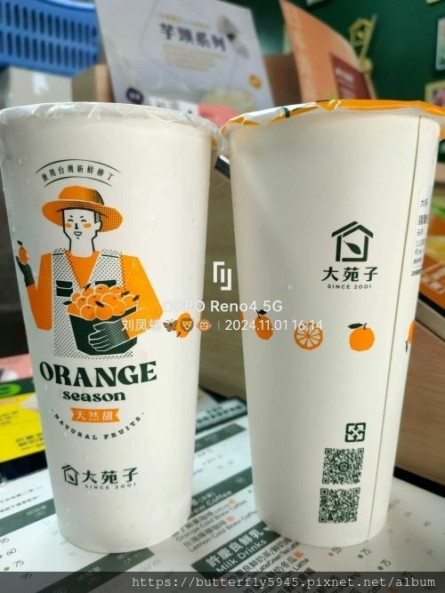 大苑子高雄後昌店:青森蘋果冰茶+錫蘭紅茶蜜朵朵