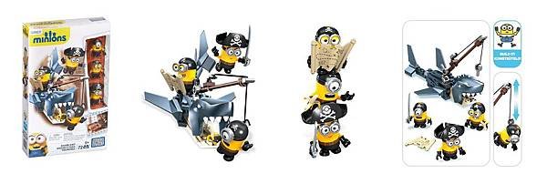 Mega Bloks Minions Shark Bait Figure Pack15