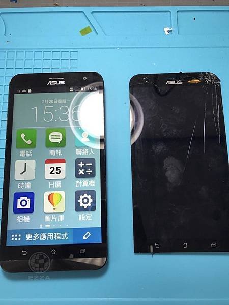 ZenFone 2 Laser 被小孩摔破