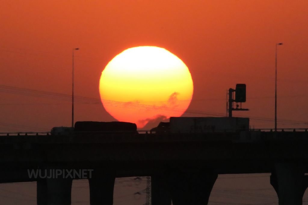 台中外埔忘憂谷觀賞夕陽