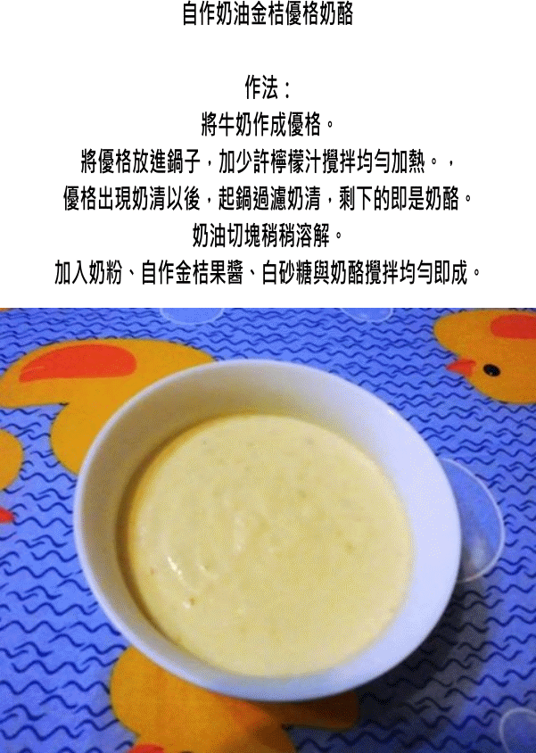 自作金桔優格奶酪