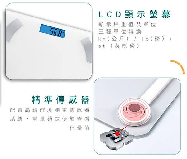 保健用品｜AWSON歐森健康管家藍牙體重計-隨時掌控健康狀況