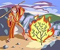 Moses  burning bush 摩西看到荊棘在火中myblog edzx com.jpg