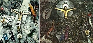 白色十字架出埃及記Exodus by Marc Chagall夏卡爾.jpg