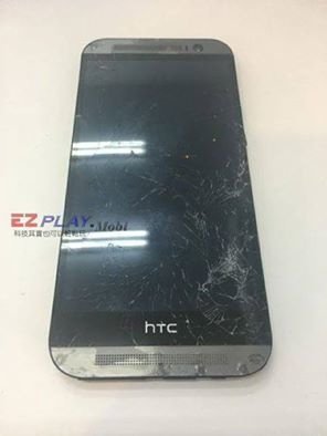 HTC M8掉地上面板就破了