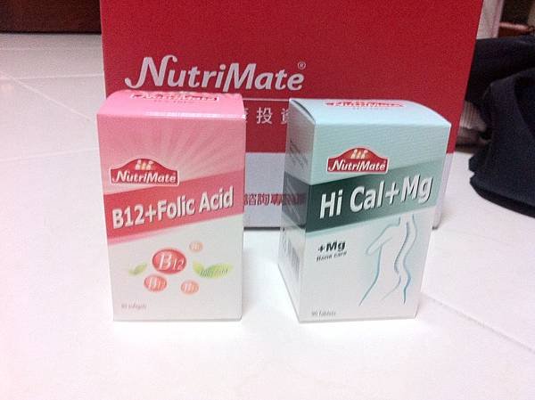 NutriMate 葉酸(B9)+B12 &amp; Mg+Ca