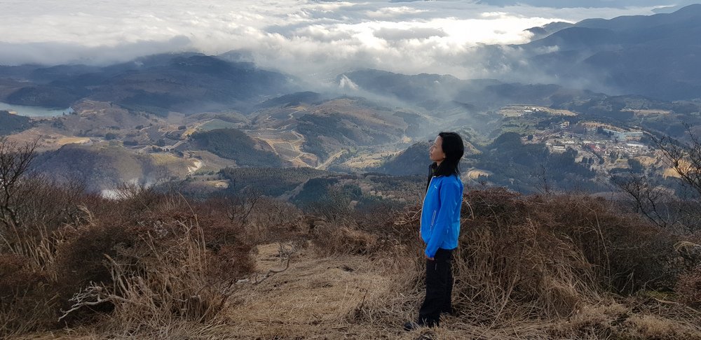 日本九州：鶴見岳